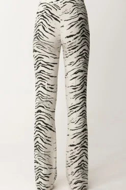 Elisabetta Franchi Pantalone Dritto AnimalierBURRO/NERO