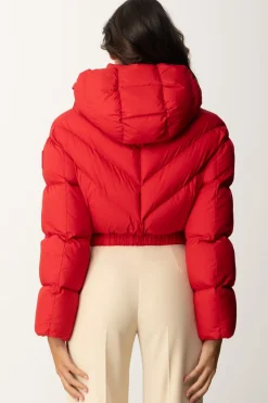 Elisabetta Franchi Piumino Crop In NylonRED PASSION
