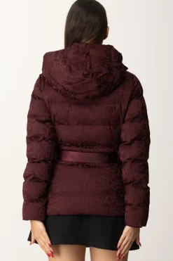 Elisabetta Franchi Piumino In Nylon Jacquard con CinturaROUGE NOIR