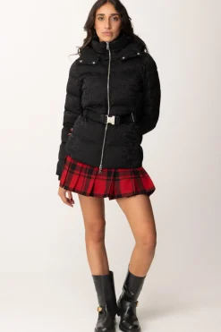Elisabetta Franchi Piumino In Nylon Jacquard con CinturaNERO