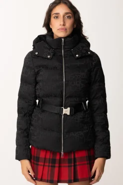 Elisabetta Franchi Piumino In Nylon Jacquard con CinturaNERO
