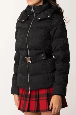 Elisabetta Franchi Piumino In Nylon Jacquard con CinturaNERO