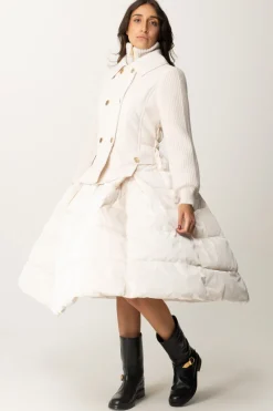 Elisabetta Franchi Piumino con Gonna a RuotaLATTICE