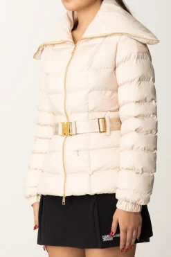 Elisabetta Franchi Piumino con Cintura e Maxi CollettoLATTICE