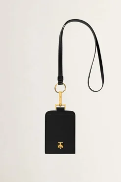 Elisabetta Franchi Porta Badge Effetto PelleNERO