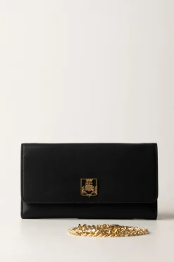 Elisabetta Franchi Portafogli con Logo ScudettoNERO