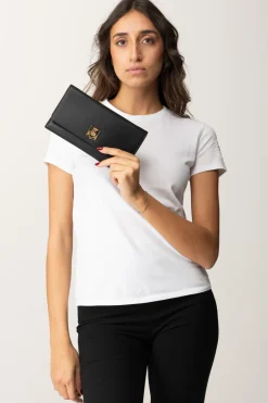 Elisabetta Franchi Portafogli con Logo ScudettoNERO