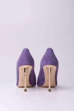 Elisabetta Franchi Pumps Scamosciate con Tacco GoldAMETISTA