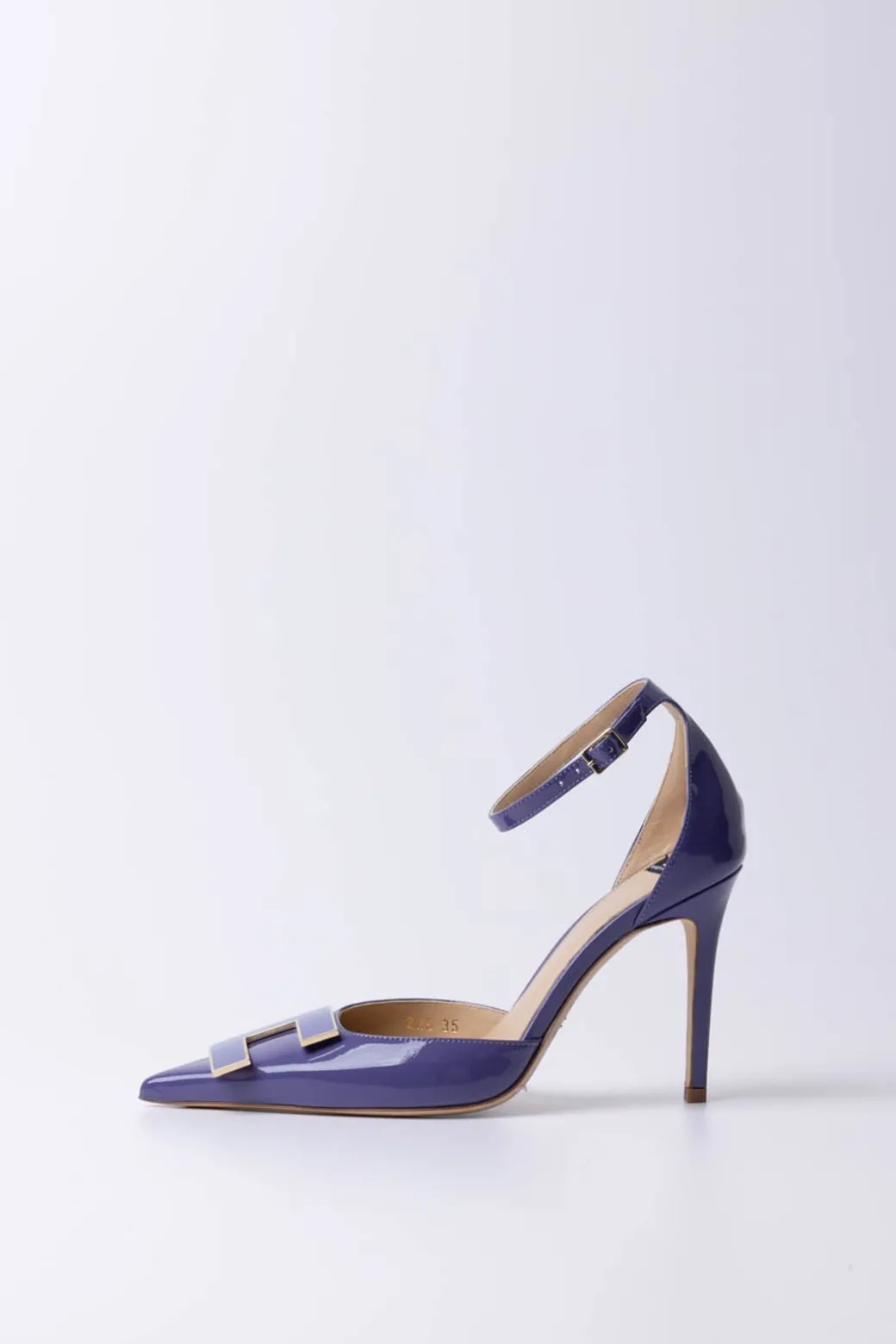 Elisabetta Franchi Pumps In Vernice con LogoAMETISTA