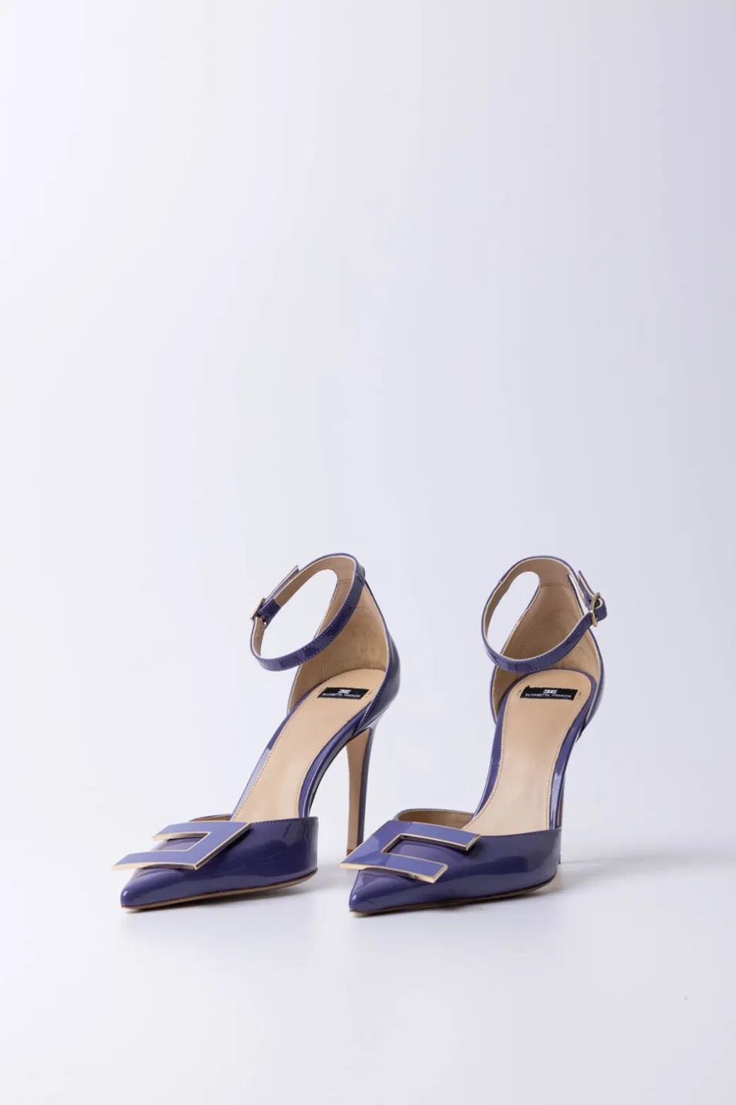 Elisabetta Franchi Pumps In Vernice con LogoAMETISTA