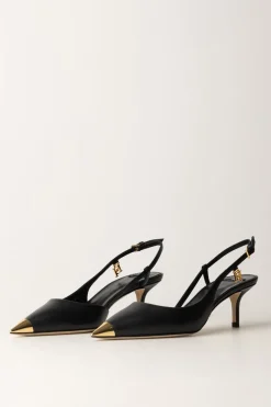Elisabetta Franchi Slingback con Punta In MetalloNERO