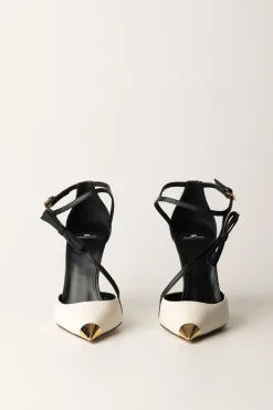 Elisabetta Franchi Slingback BicoloreNERO/BURRO