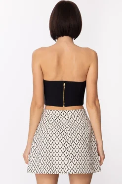 Elisabetta Franchi Top con Ciondolo MonetaNERO