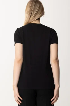 Elisabetta Franchi T-shirt con CollanaNERO