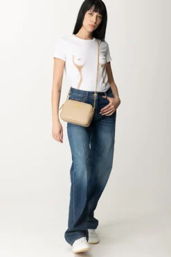 Elisabetta Franchi T-shirt con Stampa Body MorphGESSO/NUDO