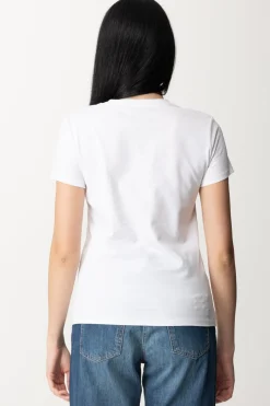 Elisabetta Franchi T-shirt con Stampa Body MorphGESSO/NUDO