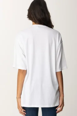 Elisabetta Franchi T-shirt Over con Maxi LogoGESSO