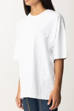 Elisabetta Franchi T-shirt Over con Stampa Logo LucidaGESSO