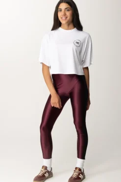 Elisabetta Franchi T-shirt Cropped con Stampa LogoGESSO