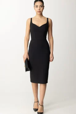 Elisabetta Franchi Tubino In Crepe Stretch con ZipNERO