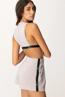 Elisabetta Franchi Tuta Corta con Elastico LogatoPERLA