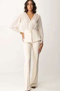 Elisabetta Franchi Tuta Lunga con Baschina In VitaBURRO