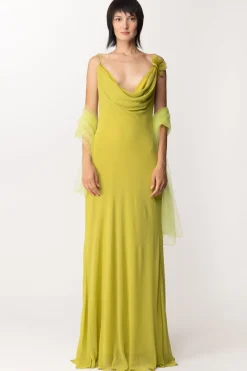 Fabiana Ferri Abito Lungo con Scollo a BoccaleCEDRO
