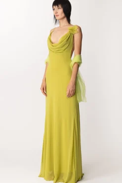Fabiana Ferri Abito Lungo con Scollo a BoccaleCEDRO