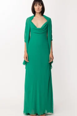 Fabiana Ferri Abito Lungo SvasatoVERDE