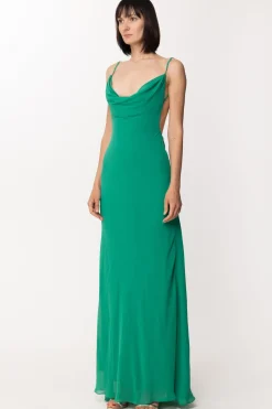 Fabiana Ferri Abito Lungo SvasatoVERDE