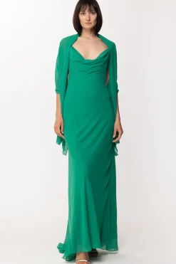 Fabiana Ferri Abito Lungo SvasatoVERDE