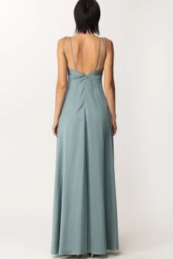 Fabiana Ferri Abito Lungo con Spacchi FrontaliSALVIA