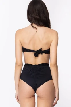 Fk Bikini a Fascia con Slip a Vita AltaNERO