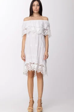 Fk Copricostume Corto con Dettagli In PizzoBIANCO