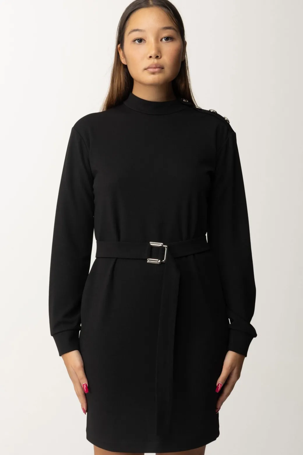 Gaëlle Paris Abito a Sacchetto con CinturaNERO