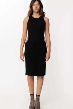 Gaëlle Paris Abito con Dettaglio Toppa a GioielloNERO