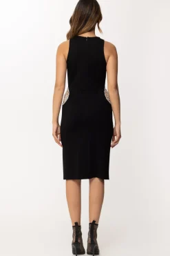 Gaëlle Paris Abito con Dettaglio Toppa a GioielloNERO