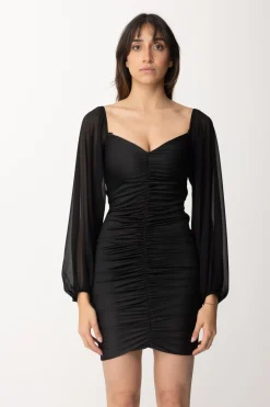 Gaëlle Paris Abito con Scollo AsimmetricoNERO