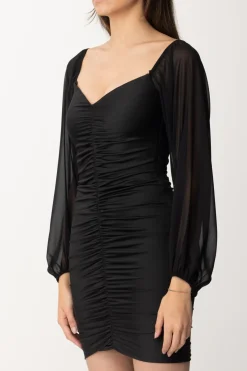 Gaëlle Paris Abito con Scollo AsimmetricoNERO