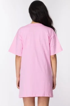 Gaëlle Paris Abito In Cotone con StrassROSA BONBON