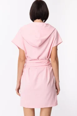 Gaëlle Paris Abito In Felpa con Logo e FusciaccaROSA BONBON