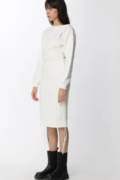 Gaëlle Paris Abito In Felpa con Logo e StrassOFFWHITE