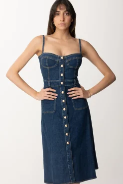 Gaëlle Paris Abito Midi In JeansBLU