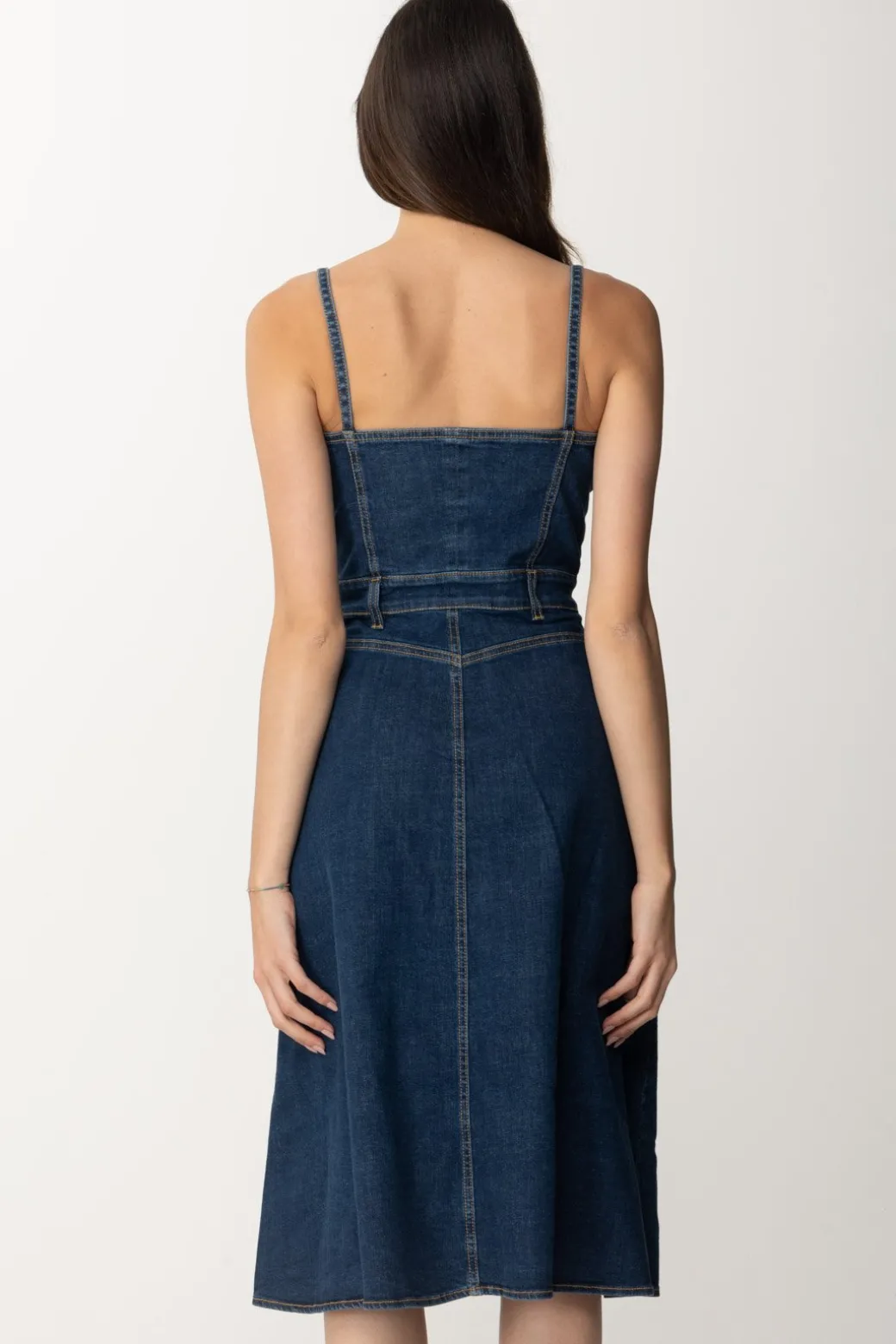 Gaëlle Paris Abito Midi In JeansBLU