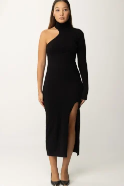 Gaëlle Paris Abito Midi MonospallaNERO