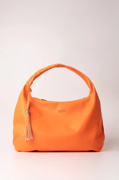 Gaëlle Paris Borsa a Spalla Media con Logo e NappinaARANCIO