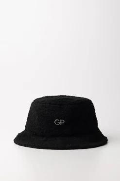 Gaëlle Paris Cappello Pescatora con Logo MetallicoNERO SHERPA
