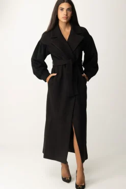 Gaëlle Paris Cappotto con CinturaNERO