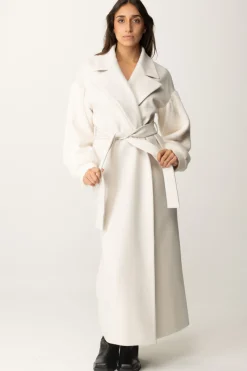 Gaëlle Paris Cappotto con CinturaPANNA