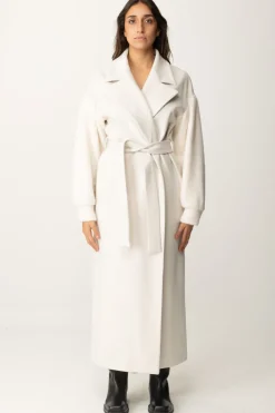 Gaëlle Paris Cappotto con CinturaPANNA